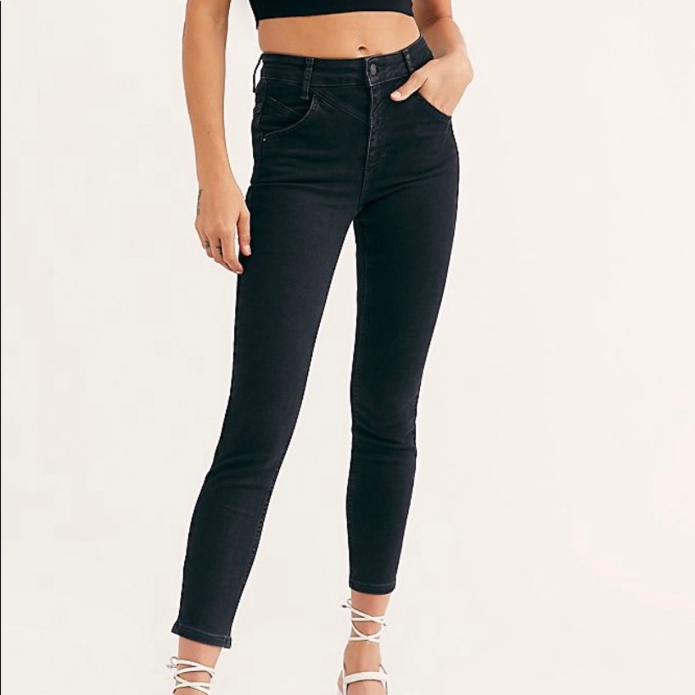 NWT FP Riley seamed skinny jeans (high rise)